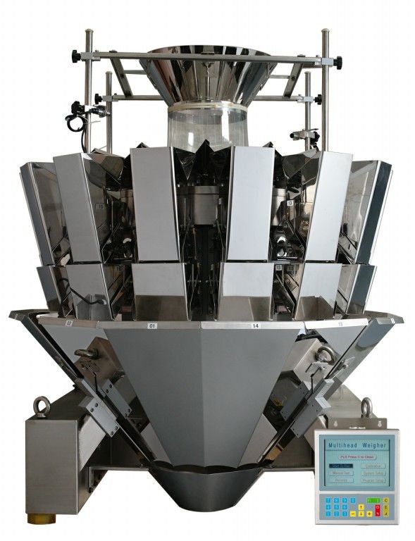 CE 14用于颗粒产品的头部称重器，STEPMOTOR显示多头机